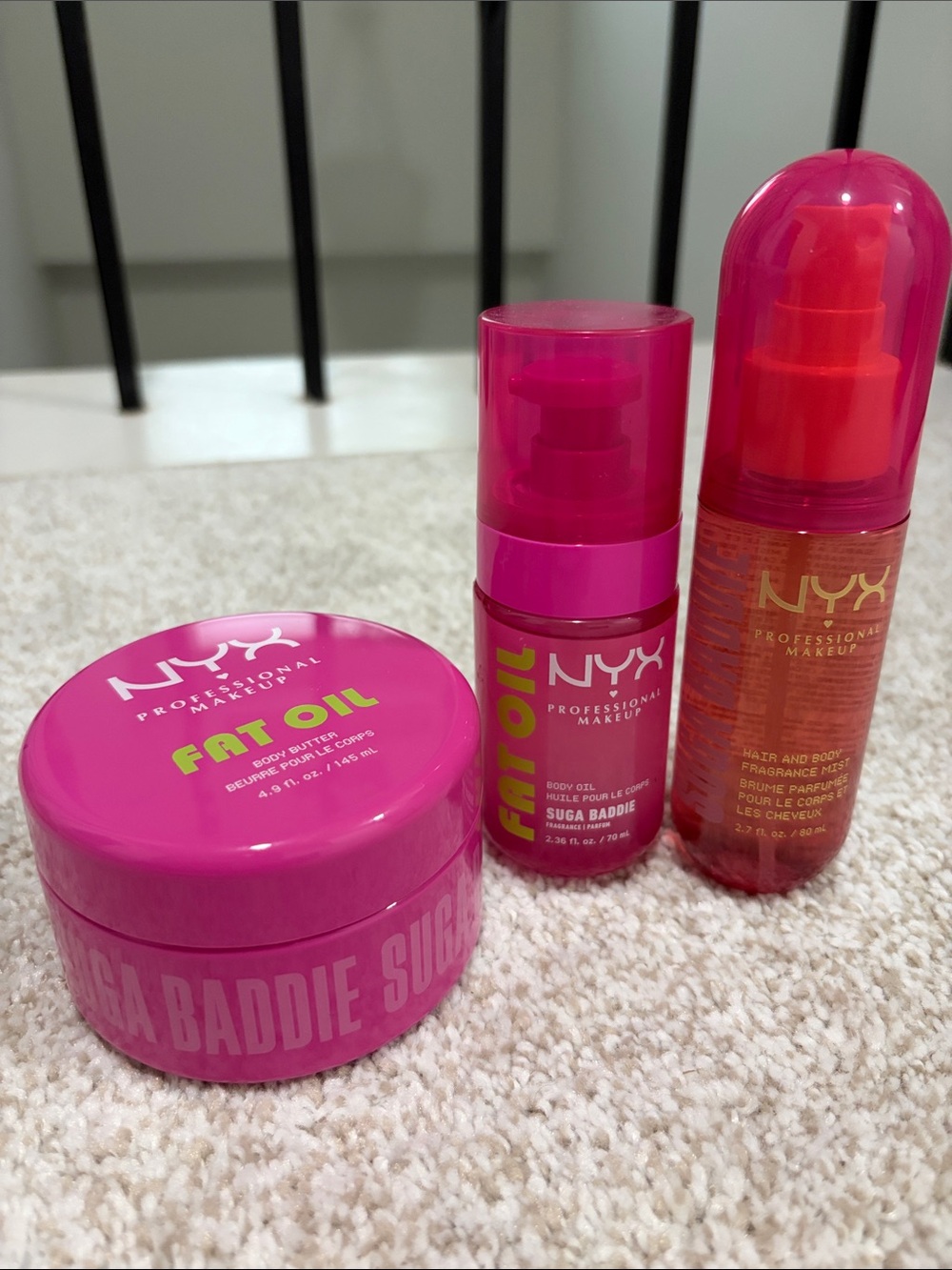 NYX Suga Baddie Bundle Fat Oil Body Set
